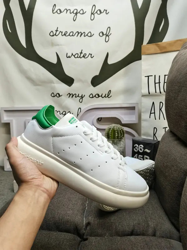 elevated Adidas Stan Smith Lux White Green - Hình 7
