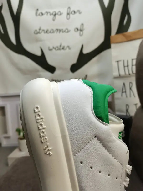 elevated Adidas Stan Smith Lux White Green - Hình 9