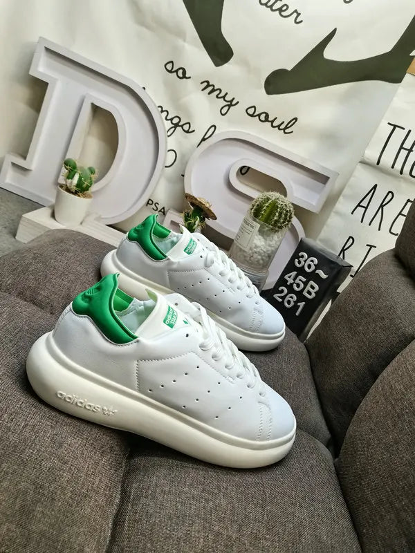 elevated Adidas Stan Smith Lux White Green - Hình 3