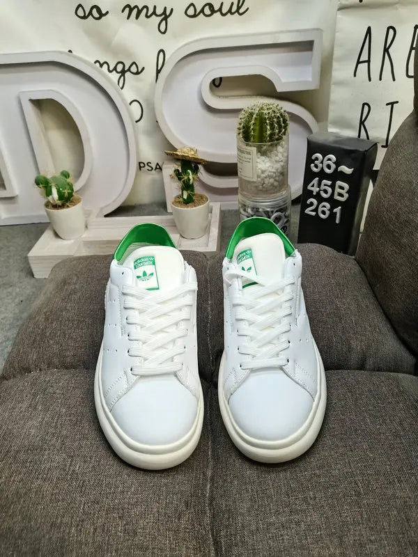 elevated Adidas Stan Smith Lux White Green - Hình 2