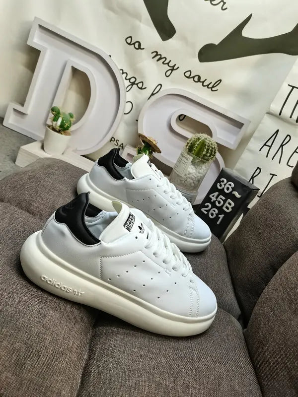 white leather Adidas Stan Smith Lux - Hình 3