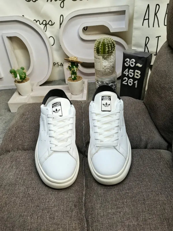 white leather Adidas Stan Smith Lux - Hình 2