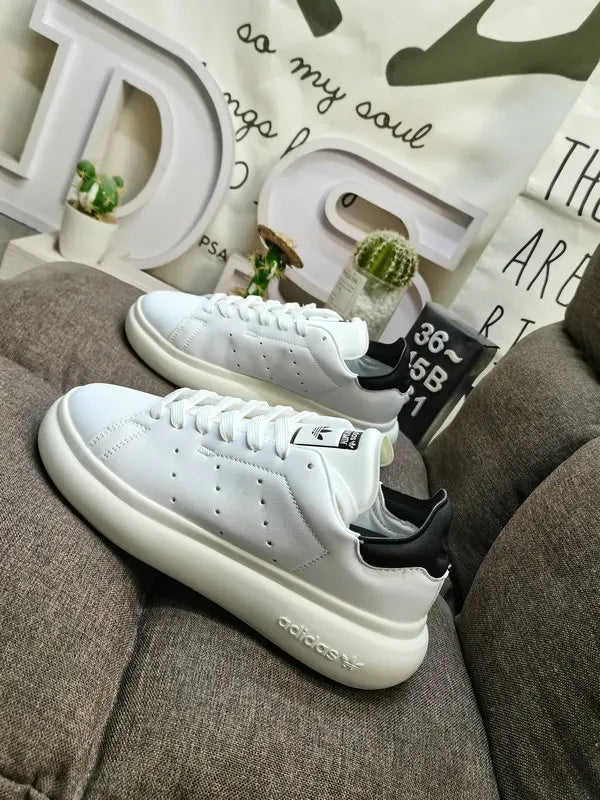 white leather Adidas Stan Smith Lux - Hình 5