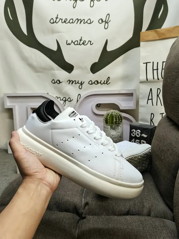 white leather Adidas Stan Smith Lux - Hình 7