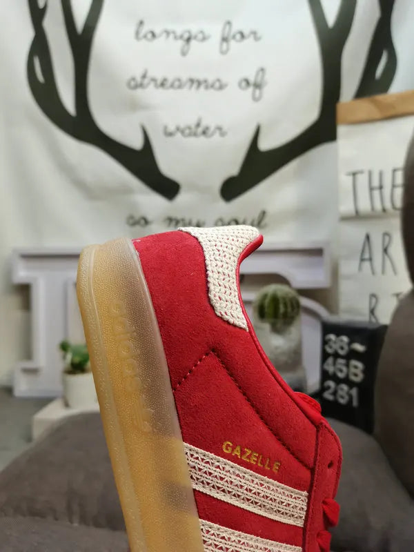 vintage Adidas Gazelle Crimson Suede - Hình 9