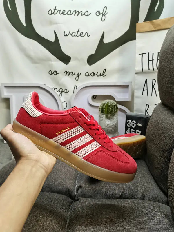 vintage Adidas Gazelle Crimson Suede - Hình 7