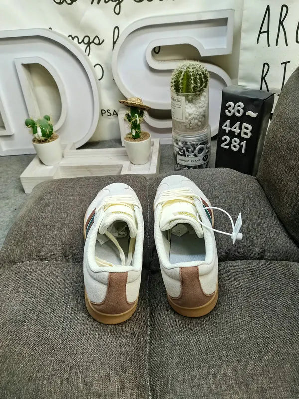 retro Adidas VL Court 2.0 Cream Brown - Hình 4