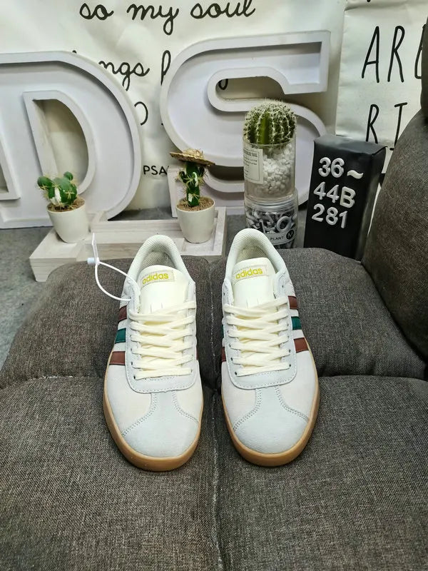 retro Adidas VL Court 2.0 Cream Brown - Hình 2