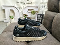 rugged Adidas Superstar Black Denim