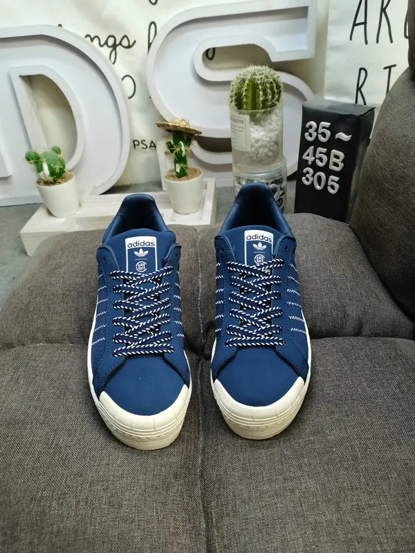 Adidas Superstar Blue Textile - Hình 2