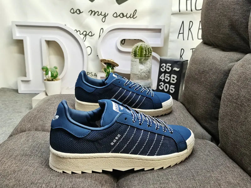 Adidas Superstar Blue Textile