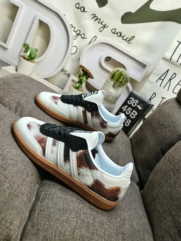 brown Adidas Samba Pony Hair - Hình 5