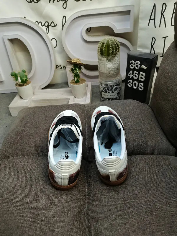 brown Adidas Samba Pony Hair - Hình 4