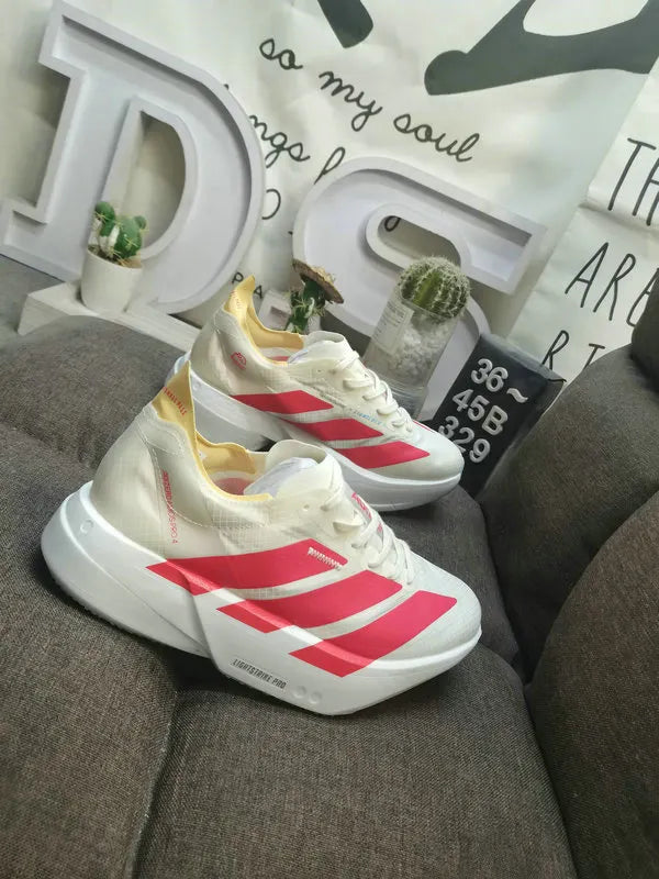 Adidas Cream Red Racing Shoes - Hình 3