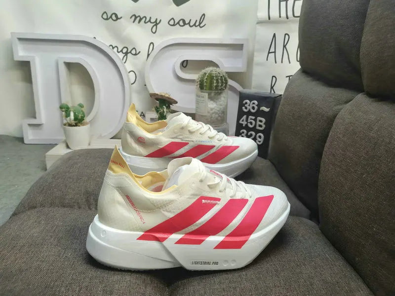 Adidas Cream Red Racing Shoes