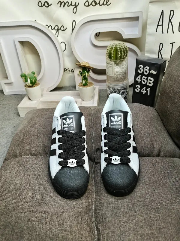Adidas Superstar Grey Black iconic - Hình 2