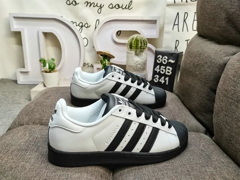 Adidas Superstar Grey Black iconic