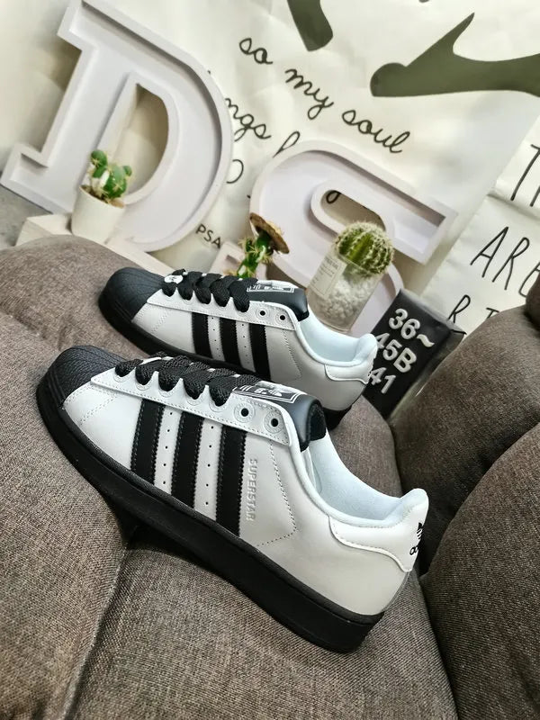 Adidas Superstar Grey Black iconic - Hình 5