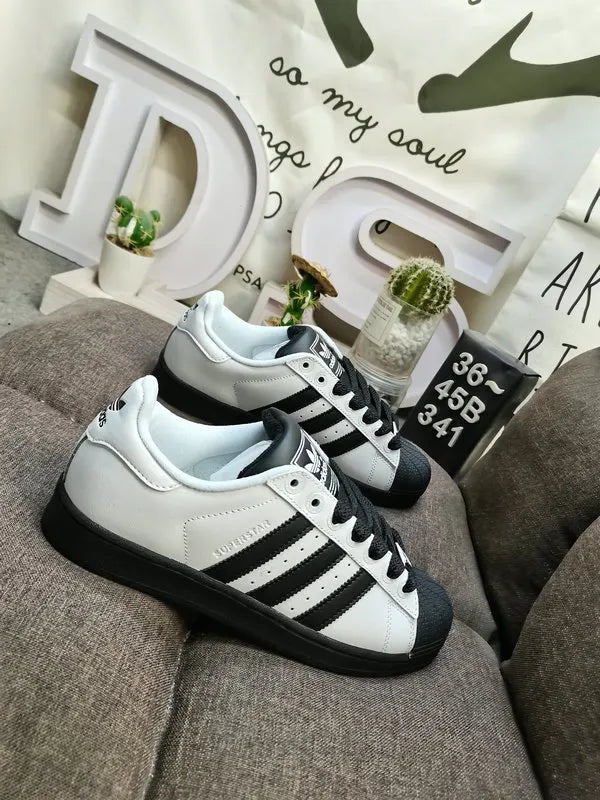 Adidas Superstar Grey Black iconic - Hình 3