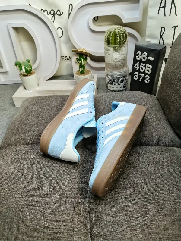 retro comfort Adidas Gazelle Sky Blue Suede - Hình 6