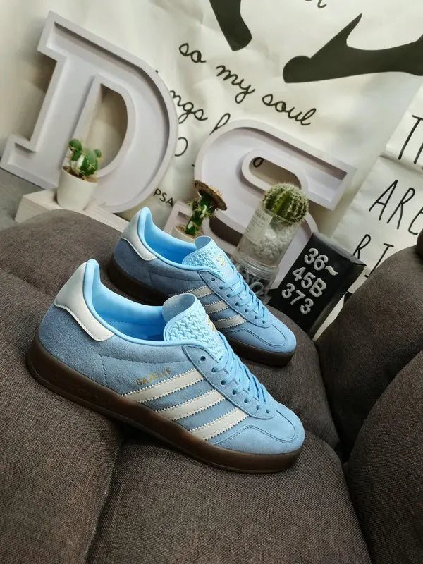 retro comfort Adidas Gazelle Sky Blue Suede - Hình 3