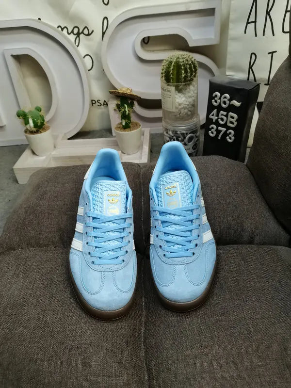 retro comfort Adidas Gazelle Sky Blue Suede - Hình 2