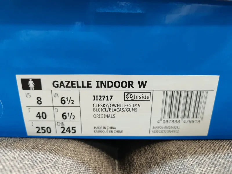 retro comfort Adidas Gazelle Sky Blue Suede - Hình 10