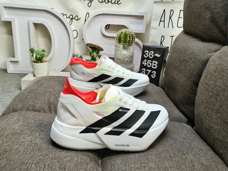 white Adidas Adizero Adios Pro 4
