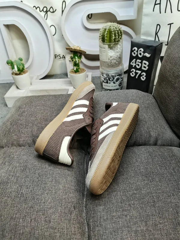 vintage Adidas Samba Knit Brown - Hình 6