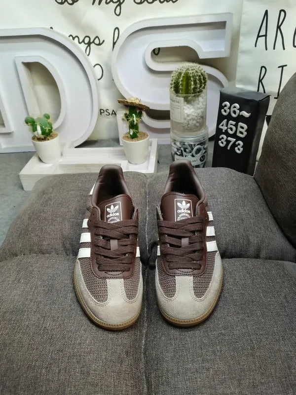 vintage Adidas Samba Knit Brown - Hình 2