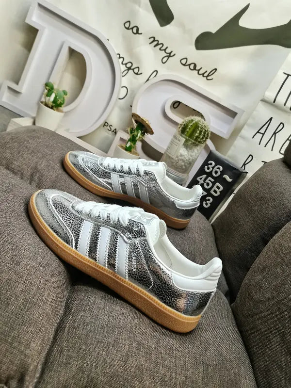 Adidas Samba Silver Crackle gum - Hình 5