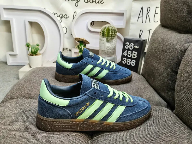 retro Adidas Spezial Navy Mint Suede