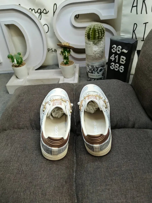 Adidas Samba Silver Floral Pearl - Hình 4