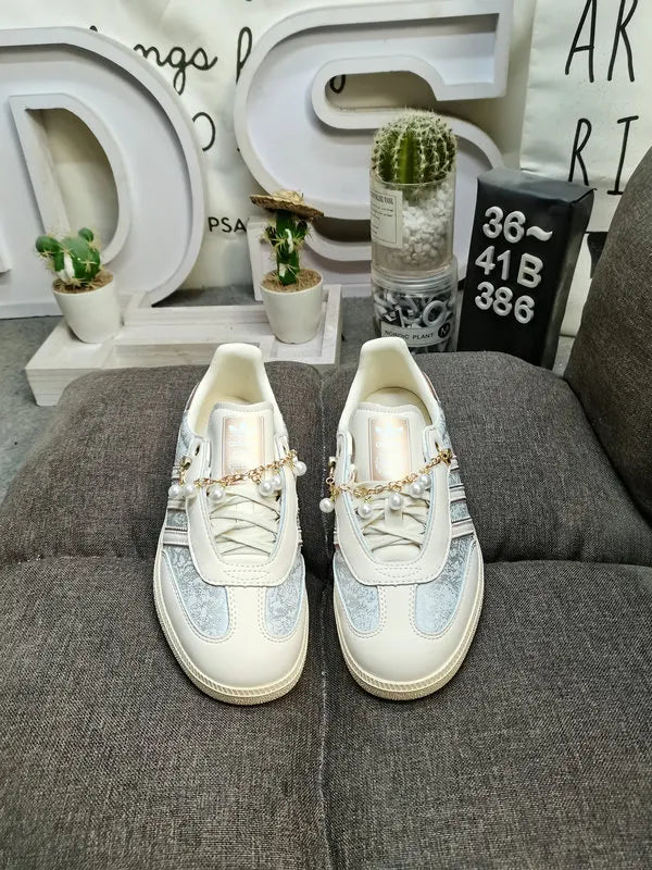 Adidas Samba Silver Floral Pearl - Hình 2