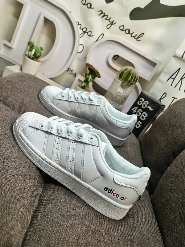 trim Adidas Superstar White Blue - Hình 109