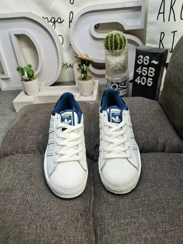 trim Adidas Superstar White Blue