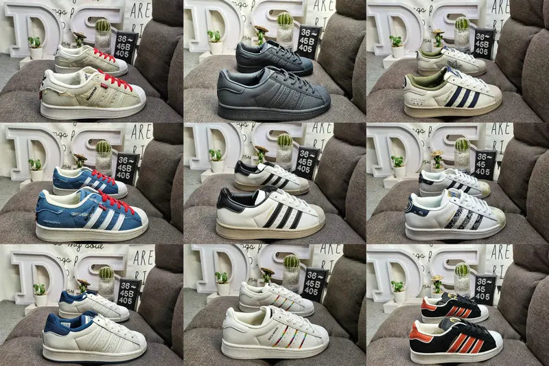 trim Adidas Superstar White Blue - Hình 114