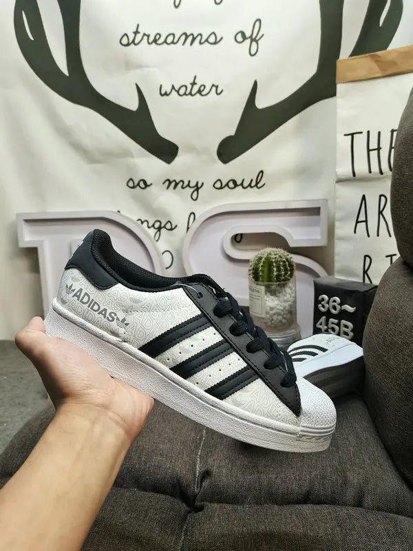 trim Adidas Superstar White Blue - Hình 57