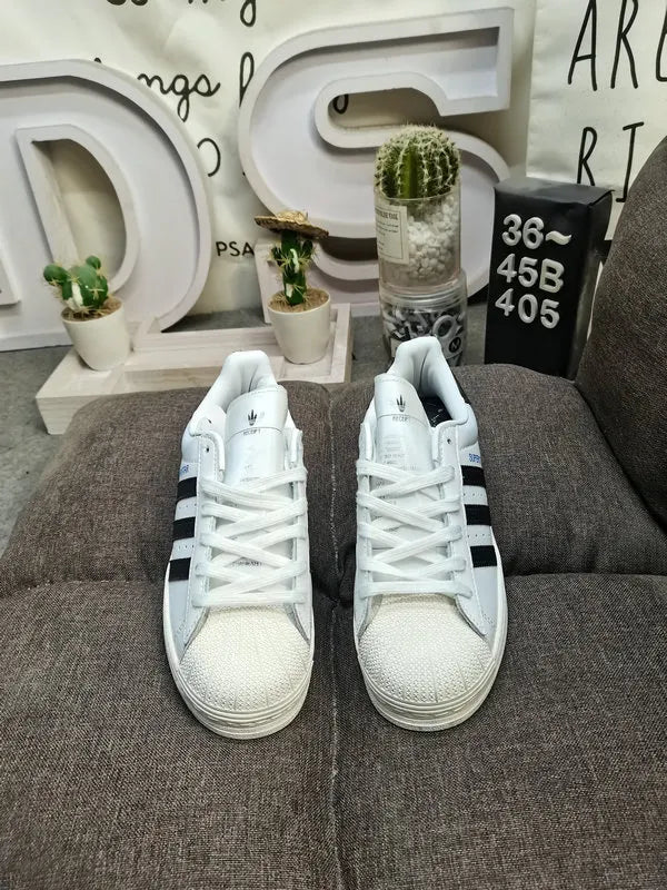 trim Adidas Superstar White Blue - Hình 44
