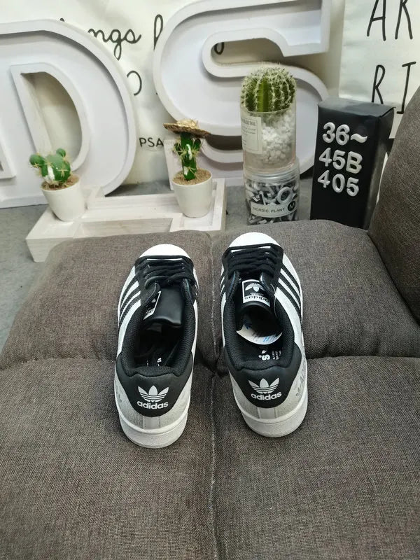 trim Adidas Superstar White Blue - Hình 55