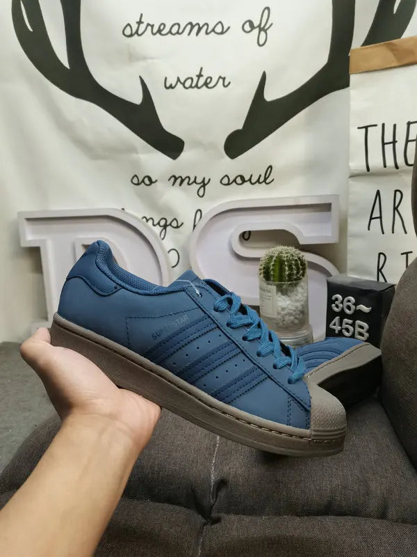trim Adidas Superstar White Blue - Hình 40