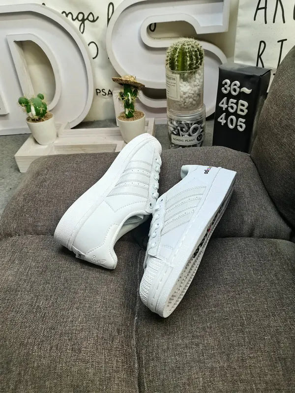 trim Adidas Superstar White Blue - Hình 110