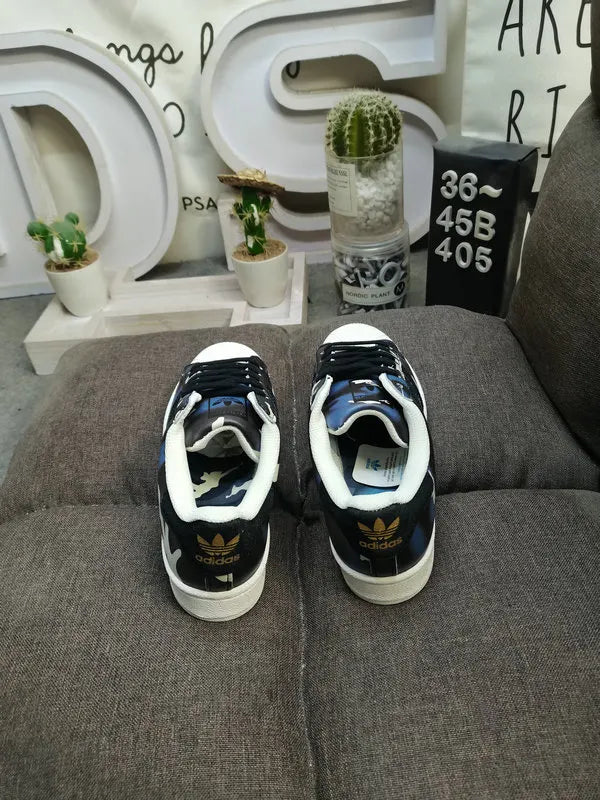 trim Adidas Superstar White Blue - Hình 72