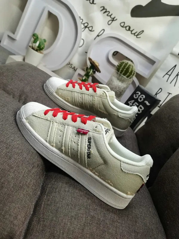 trim Adidas Superstar White Blue - Hình 21