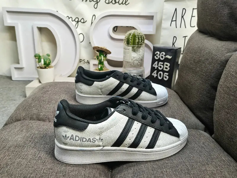 trim Adidas Superstar White Blue - Hình 52