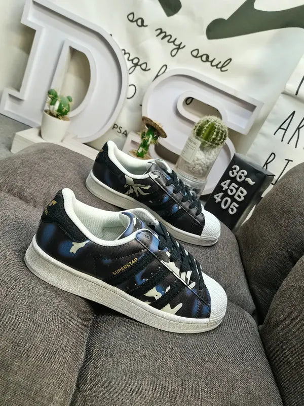 trim Adidas Superstar White Blue - Hình 71