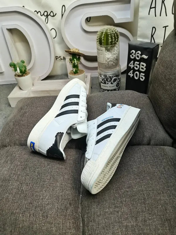 trim Adidas Superstar White Blue - Hình 48