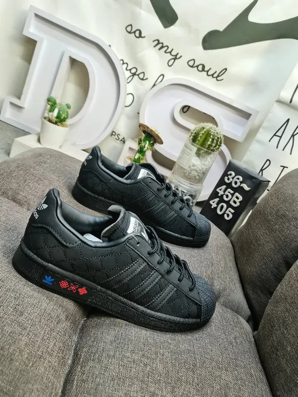 trim Adidas Superstar White Blue - Hình 98