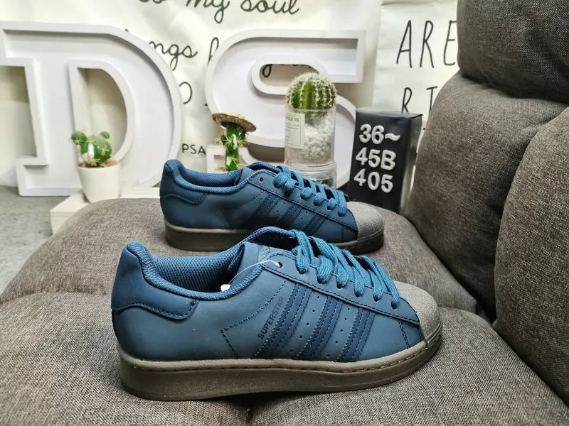 trim Adidas Superstar White Blue - Hình 34
