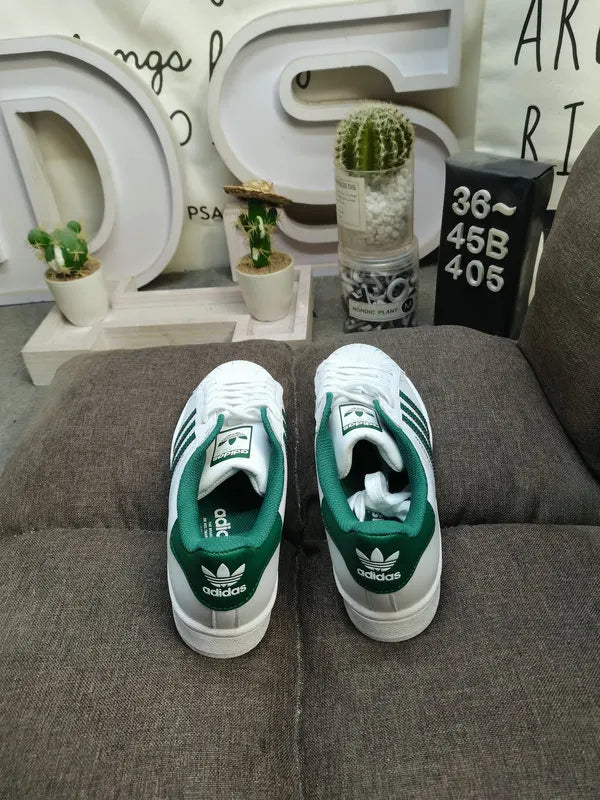 trim Adidas Superstar White Blue - Hình 90